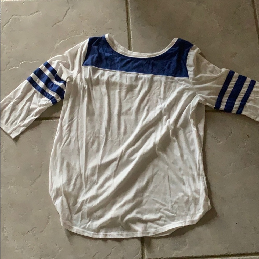 White and Blue Shirt